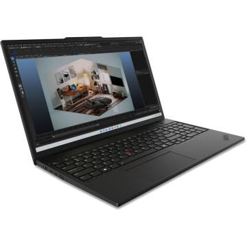 Laptop ThinkPad P16s G3 WUXGA 16 inch Intel Core Ultra 7 155H 32GB 1TB SSD Windows 11 Pro Black