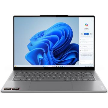 Laptop Yoga Pro 7 14ASP9 14.5 inch 2.8K OLED 120Hz AMD Ryzen AI 9 365 32GB LPDDR5X 1TB SSD AMD Radeon 880M Windows 11 Pro Luna Grey