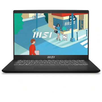 MSI Laptop MSI Modern 14 H D13MG-094PL, Intel Core i7-13620H, 14 inch FHD+, 16GB RAM, 512GB SSD, Windows 11 Home, Negru