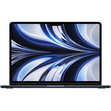 Laptop Apple 13.6'' MacBook Air 13 with Liquid Retina, Apple M2 chip (8-core CPU), 16GB, 256GB SSD, Apple M2 8-core GPU, macOS, Midnight, INT keyboard, 2022