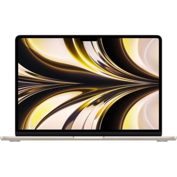 Laptop Apple 13.6'' MacBook Air 13 with Liquid Retina, Apple M2 chip (8-core CPU), 16GB, 256GB SSD, Apple M2 8-core GPU, macOS, Starlight, INT keyboard, 2022