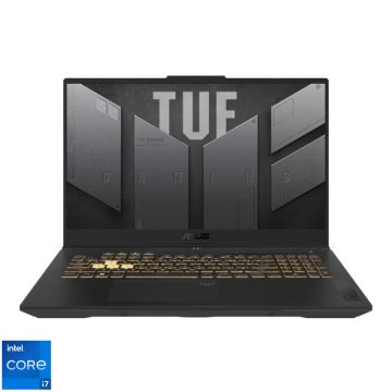 Laptop ASUS Gaming 17.3'' TUF F17 FX707VU, FHD 144Hz, Procesor Intel® Core™ i7-13620H (24M Cache, up to 4.90 GHz), 16GB DDR5, 512GB SSD, GeForce RTX 4050 6GB, No OS, Mecha Gray