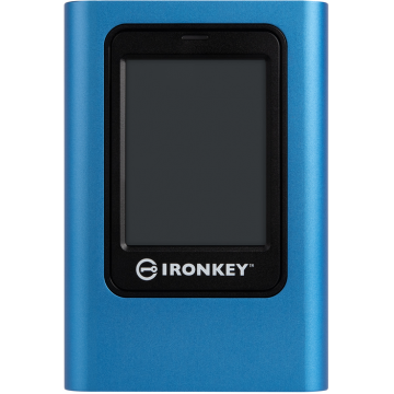 SSD Extern Kingston IronKey Vault Privacy 80, 3.84TB, USB 3.2 Gen 1 (Albastru)