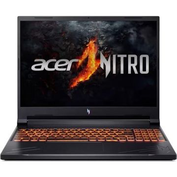 Acer Laptop Gaming Acer Nitro V16 ANV16, Intel Core i5-14450HX, 16 inch WUXGA, 16GB RAM, 512GB SSD, nVidia RTX 4050 6GB, Free DOS, Negru