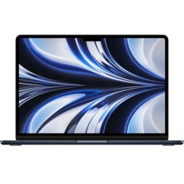 Apple Laptop Apple MacBook, Apple M2, 13.6 inch, 16GB RAM, 256GB SSD, Mac OS, Negru