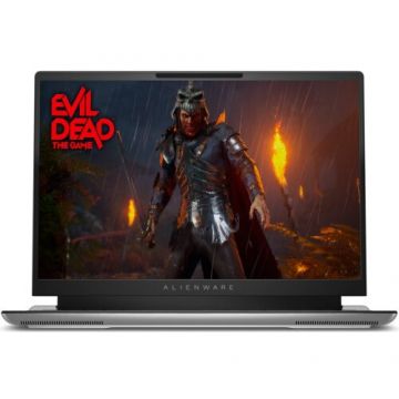 Dell Laptop Gaming Dell Alienware X16 R2, Intel Core Ultra 9 185H, 16 inch QHD+, 32GB RAM, 2TB SSD, nVidia RTX 4090 16GB, Windows 11 Pro, Argintiu