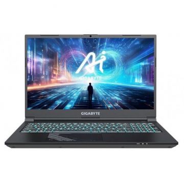 Gigabyte Laptop Gaming Gigabyte G5 KF5-H3EE354KD, Intel Core i7-13620H, 15.6 inch FHD, 16GB RAM, 1TB SSD, nVidia RTX 4060 8GB, Windows 11 Home, Negru