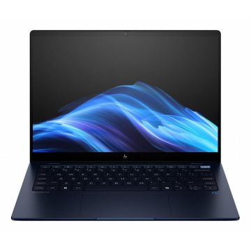 HP Laptop HP Ultra G1q, Qualcomm Snapdragon X Elite X1E-78-100, 14 inch 2.2K Touch, 16GB RAM, 1TB SSD, Windows 11 Pro, Albastru