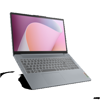 Laptop Lenovo IdeaPad Slim 3 15ABR8, 15.6' FHD (1920x1080) IPS 300nits Anti-glare, AMD Ryzen™ 7 7730U (8C / 16T, 2.0 / 4.5GHz, 4MB L2 / 16MB L3), video Integrated AMD Radeon™ Graphics, RAM 16GB Soldered DDR4-3200, Memory soldered to systemboard, no slots