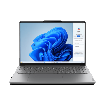 Laptop Lenovo Yoga Pro 9 16IMH9, 16' 3.2K (3200x2000) IPS 400nits Glossy / Anti-fingerprint, 100% P3, 100% sRGB, 165Hz, Eyesafe®, Dolby® Vision®, Glass, Touch, TCON, Intel® Core™ Ultra 9 185H, 16C (6P + 8E + 2LPE) / 22T, Max Turbo up to 5.1GHz, 24MB, vid