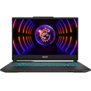 Laptop MSI Gaming Cyborg 15 A13VF-1608XRO, 15.6' FHD (1920x1080), 144Hz, IPS-Level, Intel® Core™ i5-13420H, 8C (4P + 4E) / 12T, P-core 2.1 / 4.6GHz, E-core 1.5 / 3.4GHz, 12MB, video dedicat NVIDIA GeForce RTX 4060 Laptop GPU 8GB GDDR6, RAM DDR5 8GB*2 280