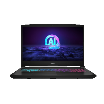 Laptop MSI Gaming Katana A15 AI B8VE-605XRO, 15.6' FHD (1920x1080), 144Hz, IPS-Level, AMD Ryzen™ 7 8845HS (8C / 16T, 3.8 / 5.1GHz, 8MB L2 / 16MB L3), video dedicat NVIDIA GeForce RTX 4050 Laptop GPU 6GB GDDR6, RAM DDR5 8GB*2 2800(5600)MHz, SSD 512GB NVMe