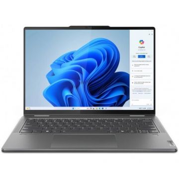 Lenovo Laptop 2 in 1 Lenovo Yoga 7 14IML9, Intel Core Ultra 7 155H, 14 inch 2.8K Touch, 16GB RAM, 1TB SSD, Windows 11 Home, Gri