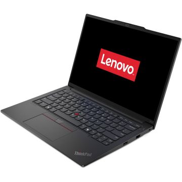 Lenovo Laptop Lenovo ThinkPad E14 Gen 6, procesor AMD Ryzen 7 7735HS pana la 4.75GHz, 14 WUXGA, IPS, 16GB DDR5 RAM, 512GB SSD, AMD Radeon 680M Graphics, Windows 11 Pro, Negru