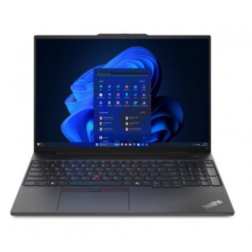 Lenovo Laptop Lenovo ThinkPad E16 Gen 2, AMD Ryzen 5 7535HS, 16 inch WUXGA, 16GB RAM, 512GB SSD, Windows 11 Pro, Negru