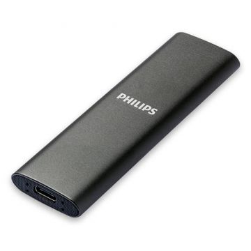 SSD Extern Philips FM02SS030P/00, 2TB, USB Type-C (Gri)