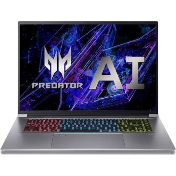 Acer Laptop Gaming Acer Predator Triton Neo 16 PTN16-51, Intel Core Ultra 7 155H, 16 inch WUXGA, 16GB RAM, 1TB SSD, nVidia RTX 4050 6GB, Free DOS, Argintiu