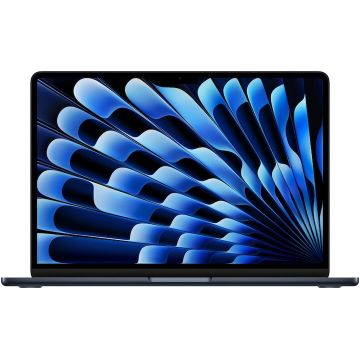 Apple Laptop Apple MacBook Air, 13.6 Inch, 16GB RAM,  512GB SSD, Apple M3, negru