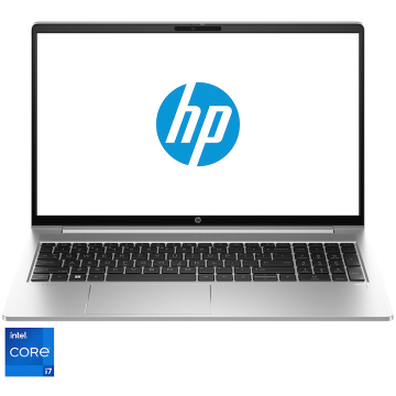 HP Laptop HP ProBook 450 G10, Intel Core i7-1355U, 15.6 Inch FHD, 16GB RAM 512GB SSD, Intel UHD Graphics, Free DOS, argintiu