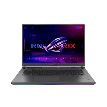 Laptop Gaming ASUS ROG Strix G18, G814JIR-N6002, 18-inch, QHD+ 16:10 (2560 x 1600, WQXGA), ROG Nebula Display, I9-14900HX, Intel® UHD Graphics, RTX 4070, 240Hz, 2x DDR4 SO-DIMM slots 2x PCIe, DDR5 32GB, 1TB PCIe® 4.0 NVMe™ M.2 SSD, 500nits, Anti-glare di