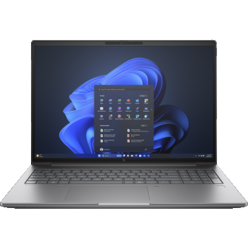 Laptop HP Zbook 16 Power G11, 16 inch WQXGA (2560x1600) IPS Anti-Glare LED UWVA 400 nits Image Recognition, AMD Ryzen 9 PRO 8945HS Octa Core (4GHz, up to5.2GHz, 16MB), video dedicat NVIDIA RTX 3000 Ada 8GB GDDR6, RAM 64GB DDR5 5600Mhz (2x32GB), SSD 1TB P