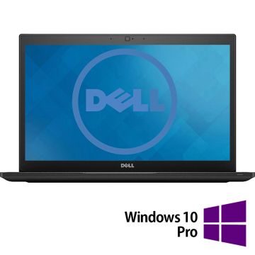 Laptop Refurbished DELL Latitude 7480, Intel Core i5-6300U 2.40 - 3.00GHz, 8GB DDR4, 256GB SSD, 14 Inch HD, Webcam + Windows 10 Pro