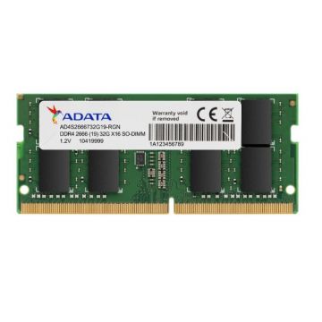 Memorie RAM notebook ADATA, SO-DIMM, DDR4, 8GB, CL19, 2666Mhz