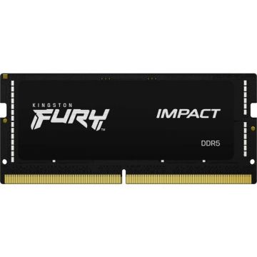 Memorie RAM notebook Kingston, SODIMM, DDR5, 16GB, 5600MHz, CL40, 1.1V, Fury