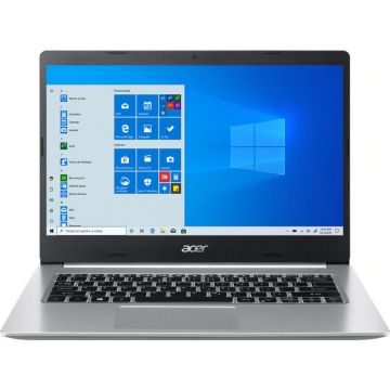 Acer Laptop Acer 14'' Aspire 5 A514-54, FHD, Procesor Intel® Core™ i3-1115G4 (6M Cache, up to 4.10 GHz), 8GB DDR4, 256GB SSD, GMA UHD, Win 10 Pro, Pure Silver