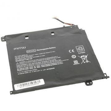 Mitsu Baterie laptop, Mitsu, 3600mAh, 7.7V, 2 celule Li-ion, compatibila cu HP Chromebook 11 G5, set complet