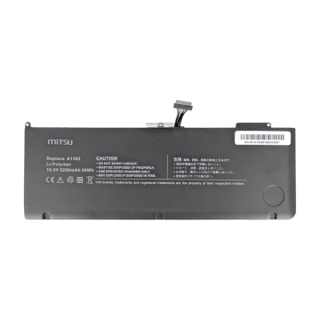 Mitsu Baterie laptop, MITSU, BC/AP-A1382, pentru APPLE, 5200MAH, 56WH