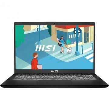 MSI Laptop MSI Modern 15 H C13M-202PL, Intel® Core™ i5 13420H, 39.6 cm (15.6) Full HD, 16 GB DDR4-SDRAM, 512 GB SSD, Intel Iris Xe Graphics, Windows 11 Home, Negru MSI Laptop MSI Modern 15 H C13M-202PL, Intel® Core™ i5 13420H, 39.6 cm (15.6) Full HD, 16 GB DDR4-SDRAM, 512 GB SSD, Intel Iris Xe Graphics, Windows 11 Home, Negru