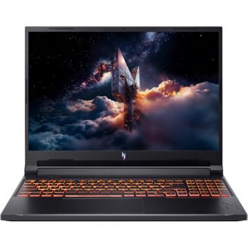 Acer Laptop pentru gaming Acer Nitro V 16 AI ANV16-42, Display 16'' WQXGA 2560 x 1600, IPS, Procesor AMD Ryzen™ 7 260, Memorie RAM 32GB DDR5, Capacitate de stocare 2TB (2x1TB) SSD, Placa video dedicata nVidia GeForce RTX 5070 8GB GDDR7, Negru Acer Laptop pentru gaming Acer Nitro V 16 AI ANV16-42, Display 16'' WQXGA 2560 x 1600, IPS, Procesor AMD Ryzen™ 7 260, Memorie RAM 32GB DDR5, Capacitate de stocare 2TB (2x1TB) SSD, Placa video dedicata nVidia GeForce RTX 5070 8GB GDDR7, Negru
