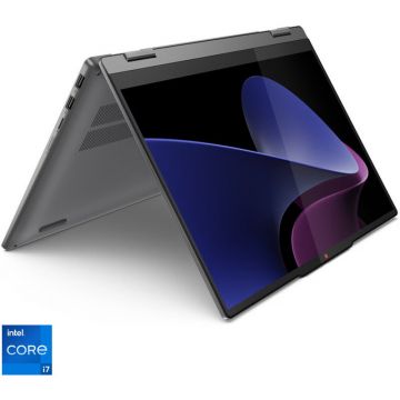 Lenovo Laptop Lenovo IdeaPad 5 2-in-1 14IRH9, Display 14'' WUXGA 1920 x 1200 OLED, Touch, Procesor Intel® Core™ i7-13620H, Memorie RAM 16GB LPDDR5x, Capacitate de stocare 1TB SSD, Placa video integrata Intel UHD, No OS, Gri Lenovo Laptop Lenovo IdeaPad 5 2-in-1 14IRH9, Display 14'' WUXGA 1920 x 1200 OLED, Touch, Procesor Intel® Core™ i7-13620H, Memorie RAM 16GB LPDDR5x, Capacitate de stocare 1TB SSD, Placa video integrata Intel UHD, No OS, Gri