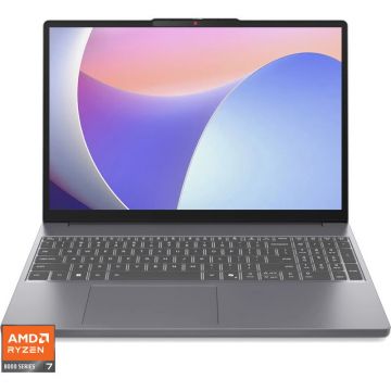 Lenovo Laptop Lenovo IdeaPad Slim 3 15AHP10, Display 15.3'' WUXGA 1920 x 1200, IPS, Procesor AMD Ryzen™ 7 8840HS, Memorie RAM 16GB DDR5, Capacitate de stocare 1TB SSD, Placa video integrata AMD Radeon 780M, No OS, Gri Lenovo Laptop Lenovo IdeaPad Slim 3 15AHP10, Display 15.3'' WUXGA 1920 x 1200, IPS, Procesor AMD Ryzen™ 7 8840HS, Memorie RAM 16GB DDR5, Capacitate de stocare 1TB SSD, Placa video integrata AMD Radeon 780M, No OS, Gri
