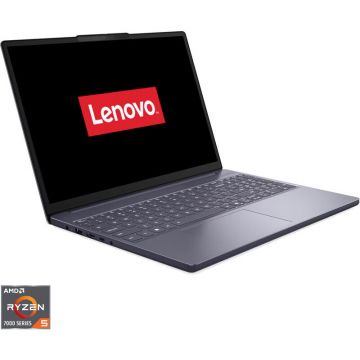 Lenovo Laptop Lenovo IdeaPad Slim 3 15ARP10, Display 15.3'' WUXGA 1920 x 1200, IPS, Procesor AMD Ryzen™ 5 7535HS, Memorie RAM 24GB DDR5, Capacitate de stocare 1TB SSD, Placa video integrata AMD Radeon 660M, No OS, Gri Lenovo Laptop Lenovo IdeaPad Slim 3 15ARP10, Display 15.3'' WUXGA 1920 x 1200, IPS, Procesor AMD Ryzen™ 5 7535HS, Memorie RAM 24GB DDR5, Capacitate de stocare 1TB SSD, Placa video integrata AMD Radeon 660M, No OS, Gri