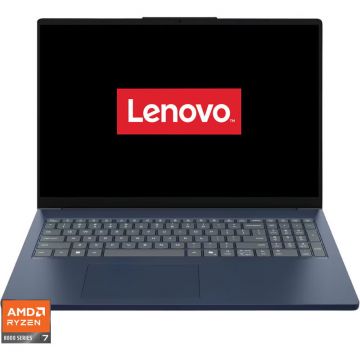 Lenovo Laptop Lenovo IdeaPad Slim 3 16AHP10, Display 16'' WUXGA 1920 x 1200, IPS, Procesor AMD Ryzen™ 7 8840HS, Memorie RAM 24GB DDR5, Capacitate de stocare 1TB SSD, Placa video integrata AMD Radeon 780M, No OS, Albastru Lenovo Laptop Lenovo IdeaPad Slim 3 16AHP10, Display 16'' WUXGA 1920 x 1200, IPS, Procesor AMD Ryzen™ 7 8840HS, Memorie RAM 24GB DDR5, Capacitate de stocare 1TB SSD, Placa video integrata AMD Radeon 780M, No OS, Albastru