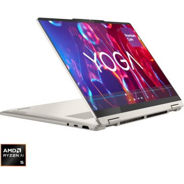 Lenovo Laptop Lenovo Yoga 7 2-in-1 14AKP10, Display 14'' WUXGA 1920 x 1200 OLED, Touch, Procesor AMD Ryzen™ AI 5 340, Memorie RAM 16GB LPDDR5x, Capacitate de stocare 512GB SSD, Placa video integrata AMD Radeon 840M, Windows 11 Home, Seashell Lenovo Laptop Lenovo Yoga 7 2-in-1 14AKP10, Display 14'' WUXGA 1920 x 1200 OLED, Touch, Procesor AMD Ryzen™ AI 5 340, Memorie RAM 16GB LPDDR5x, Capacitate de stocare 512GB SSD, Placa video integrata AMD Radeon 840M, Windows 11 Home, Seashell