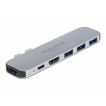 Delock Docking Station pentru MacBook Dual HDMI 4K / PD / Hub, Delock 87753 Delock Docking Station pentru MacBook Dual HDMI 4K / PD / Hub, Delock 87753