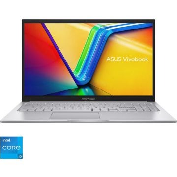 Asus Laptop ASUS Vivobook 15 A1502VA, Procesor Intel® Core™ i5-13420H, Display 15.6'' Full HD (1920x1080), IPS, Memorie RAM 16GB DDR4, Capacitate 512GB SSD, Placa video integrata Intel® UHD Graphics, No OS, Cool Silver Asus Laptop ASUS Vivobook 15 A1502VA, Procesor Intel® Core™ i5-13420H, Display 15.6'' Full HD (1920x1080), IPS, Memorie RAM 16GB DDR4, Capacitate 512GB SSD, Placa video integrata Intel® UHD Graphics, No OS, Cool Silver