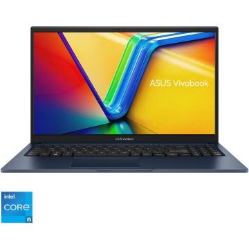 Asus Laptop ASUS Vivobook 15 A1502VA, Procesor Intel® Core™ i5-13420H, Display 15.6'' Full HD (1920x1080), IPS, Memorie RAM 16GB DDR4 RAM, Capacitate de stocare 1TB SSD, Placa video integrata Intel® UHD Graphics, No OS, Quiet Blue Asus Laptop ASUS Vivobook 15 A1502VA, Procesor Intel® Core™ i5-13420H, Display 15.6'' Full HD (1920x1080), IPS, Memorie RAM 16GB DDR4 RAM, Capacitate de stocare 1TB SSD, Placa video integrata Intel® UHD Graphics, No OS, Quiet Blue