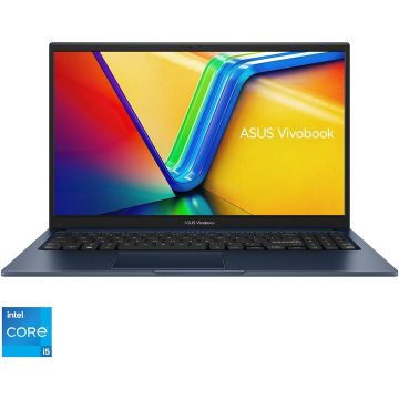 Asus Laptop ASUS VivoBook 15 A1504ZA, Procesor Intel® Core™ i5-1235U, Display 15.6, Full HD (1920x1080), IPS, Memorie RAM 8GB DDR4, Capacitate de stocare 512GB SSD, Placa video integrata Intel® UHD Graphics, No OS, Quiet Blue Asus Laptop ASUS VivoBook 15 A1504ZA, Procesor Intel® Core™ i5-1235U, Display 15.6, Full HD (1920x1080), IPS, Memorie RAM 8GB DDR4, Capacitate de stocare 512GB SSD, Placa video integrata Intel® UHD Graphics, No OS, Quiet Blue