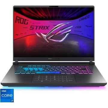 Asus Laptop Gaming ASUS ROG Strix G16 G615JHR, Procesor Intel® Core™ i7 14650HX, Display 16'' Full HD+ (1920x1200), WUXGA, IPS, Memorie RAM 32GB DDR5, Capacitate 512GB SSD, Placa video dedicata NVIDIA® GeForce RTX 5050 8GB GDDR7, No OS, Eclipse Gray Asus Laptop Gaming ASUS ROG Strix G16 G615JHR, Procesor Intel® Core™ i7 14650HX, Display 16'' Full HD+ (1920x1200), WUXGA, IPS, Memorie RAM 32GB DDR5, Capacitate 512GB SSD, Placa video dedicata NVIDIA® GeForce RTX 5050 8GB GDDR7, No OS, Eclipse Gray