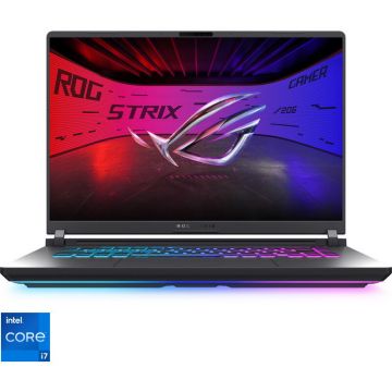 Asus Laptop Gaming ASUS ROG Strix G16 G615JMR, Procesor Intel® Core™ i7 14650HX, Display 16'' 2.5K (2560 x 1600), WQXGA, IPS, Memorie RAM 16GB DDR5, Capacitate 512GB SSD, Placa video dedicata NVIDIA® GeForce RTX™ 5060 8GB GDDR7, No OS, Eclipse Gray Asus Laptop Gaming ASUS ROG Strix G16 G615JMR, Procesor Intel® Core™ i7 14650HX, Display 16'' 2.5K (2560 x 1600), WQXGA, IPS, Memorie RAM 16GB DDR5, Capacitate 512GB SSD, Placa video dedicata NVIDIA® GeForce RTX™ 5060 8GB GDDR7, No OS, Eclipse Gray