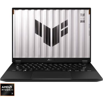 Asus Laptop Gaming ASUS TUF A14 FA401KH, Procesor AMD Ryzen™ AI 7 350, Display 14'' 2.5K (2560 x 1600), WQXGA, IPS, Memorie RAM 32GB LPDDR5x, Capacitate 1TB SSD, Placa video dedicata NVIDIA® GeForce RTX™ 5050 8GB GDDR7, No OS, Jaeger Gray Asus Laptop Gaming ASUS TUF A14 FA401KH, Procesor AMD Ryzen™ AI 7 350, Display 14'' 2.5K (2560 x 1600), WQXGA, IPS, Memorie RAM 32GB LPDDR5x, Capacitate 1TB SSD, Placa video dedicata NVIDIA® GeForce RTX™ 5050 8GB GDDR7, No OS, Jaeger Gray