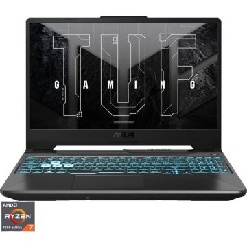 Asus Laptop Gaming ASUS TUF A15 FA506NCG, Procesor AMD Ryzen™ 7 7445HS, Display 16'' Full HD (1920 x 1080), IPS, Memorie RAM 16GB DDR5, Capacitate 512GB SSD, Placa video dedicata NVIDIA® GeForce RTX™ 3050 4GB GDDR6, No OS, Graphite Black Asus Laptop Gaming ASUS TUF A15 FA506NCG, Procesor AMD Ryzen™ 7 7445HS, Display 16'' Full HD (1920 x 1080), IPS, Memorie RAM 16GB DDR5, Capacitate 512GB SSD, Placa video dedicata NVIDIA® GeForce RTX™ 3050 4GB GDDR6, No OS, Graphite Black