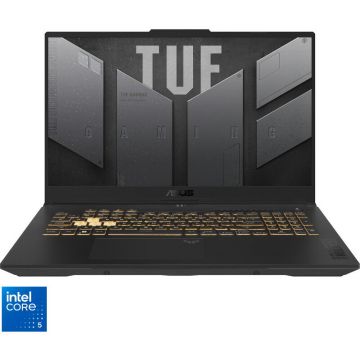 Asus Laptop Gaming ASUS TUF A17 FX707VJ, Procesor Intel® Core™ 5 210H, Display 17.3'' Full HD (1920x1080), IPS, Memorie RAM 16GB DDR4, Capacitate 512GB SSD, Placa video dedicata NVIDIA® GeForce RTX™ 3050 6GB GDDR6, No OS, Mecha Gray Asus Laptop Gaming ASUS TUF A17 FX707VJ, Procesor Intel® Core™ 5 210H, Display 17.3'' Full HD (1920x1080), IPS, Memorie RAM 16GB DDR4, Capacitate 512GB SSD, Placa video dedicata NVIDIA® GeForce RTX™ 3050 6GB GDDR6, No OS, Mecha Gray
