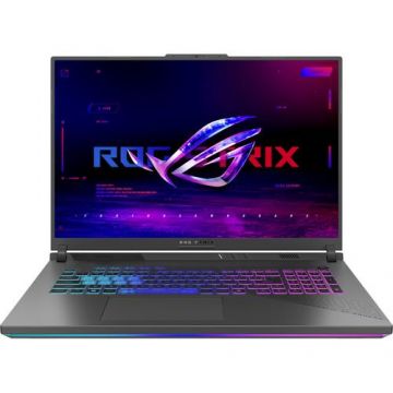 Laptop Gaming ASUS ROG Strix G18 G814PM (Procesor AMD Ryzen™ 9 8940HX (64M Cache, up to 5.30 GHz), 18inch FHD+ 144Hz, 32GB, 1TB SSD, NVIDIA GeForce RTX 5060 @8GB, Negru/Gri) Laptop Gaming ASUS ROG Strix G18 G814PM (Procesor AMD Ryzen™ 9 8940HX (64M Cache, up to 5.30 GHz), 18inch FHD+ 144Hz, 32GB, 1TB SSD, NVIDIA GeForce RTX 5060 @8GB, Negru/Gri)