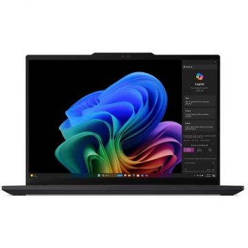 Lenovo Laptop Lenovo ThinkPad T14s Gen 6, Snapdragon X Elite X1E-78-100, 14 inch WUXGA, 32GB RAM, 1TB SSD, Windows 11 Pro, Negru Lenovo Laptop Lenovo ThinkPad T14s Gen 6, Snapdragon X Elite X1E-78-100, 14 inch WUXGA, 32GB RAM, 1TB SSD, Windows 11 Pro, Negru
