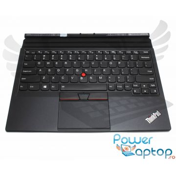 Tastatura Lenovo ThinkPad X1 Tablet 2017 neagra cu Palmrest negru